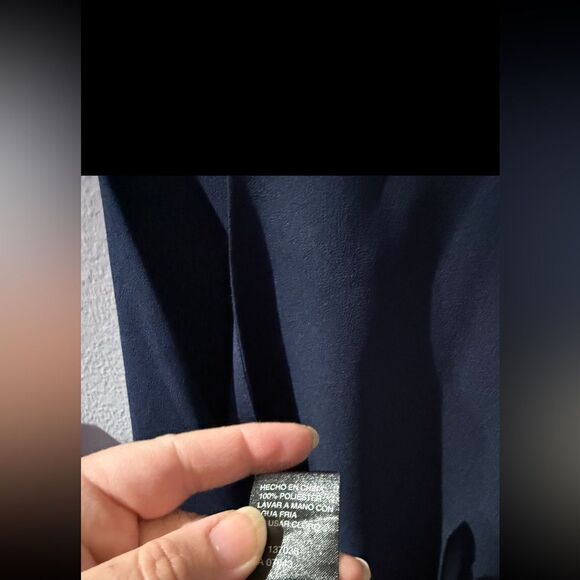 Paper Crane Sleeveless Thin Strap Top Size Women's Medium Navy - Picture 5 of 7